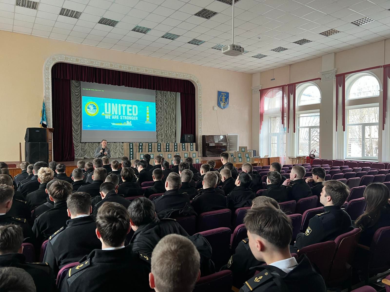 Профспілка привітала курсантів Фахового коледжу морського транспорту НУ «ОМА» із новорічними святами