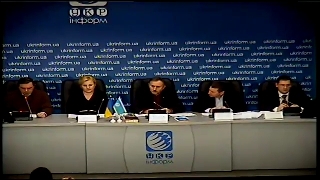 "Укрінформ", 16 грудня 2014 року. Прес-конференція:«Ні - продовженню урядової політики "затягування пасків" за рахунок людини праці!» (відео) 