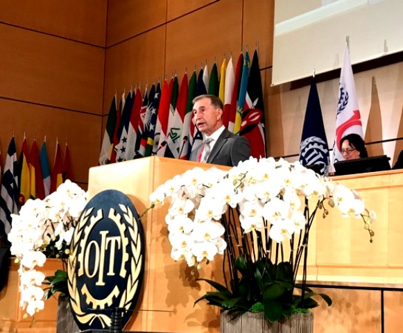 Виступ представника трудящих України, Голови ФПУ Григорія Осового на Міжнародній конференції праці. (Ранкове засідання 13 червня 2019 року)  