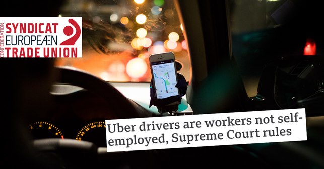 Європейські профспілки проти Uber & Deliveroo в судах
