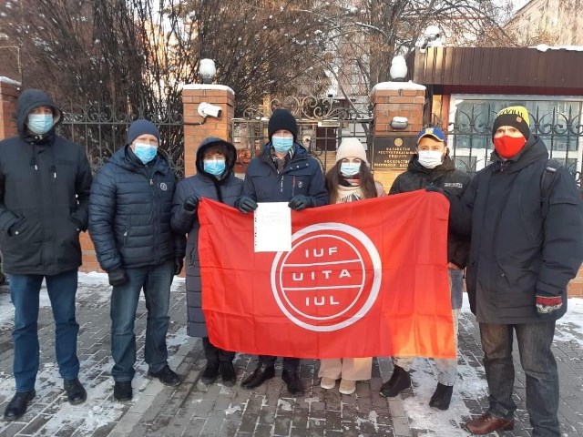 КИЇВЩИНА. Акція біля будівлі посольства Казахстану