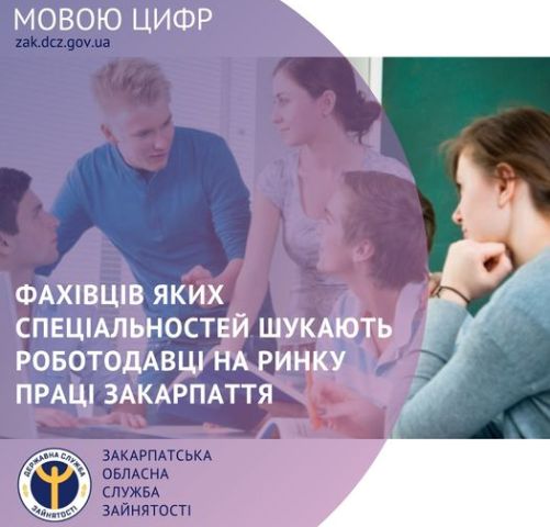 Які професії найбільш потрібні на ринку праці Закарпаття?