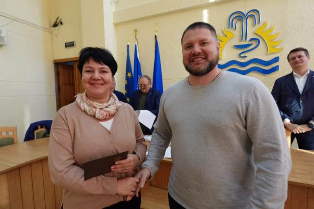 Голова Федерації професійних спілок України Сергій Бизов привітав центральний апарат ФПУ з професійним святом та ювілеєм